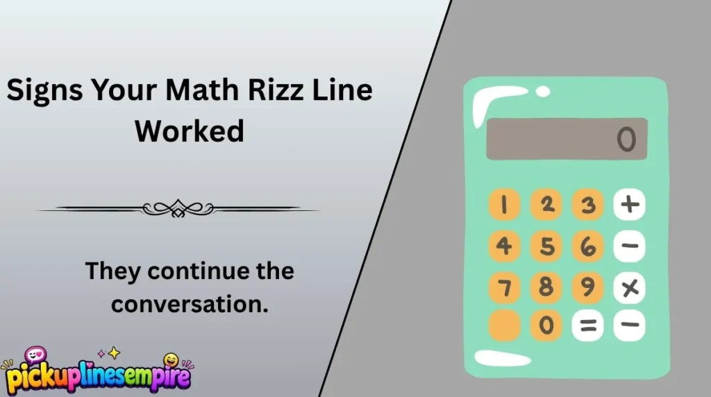 Signs Your Math Rizz Line Worked