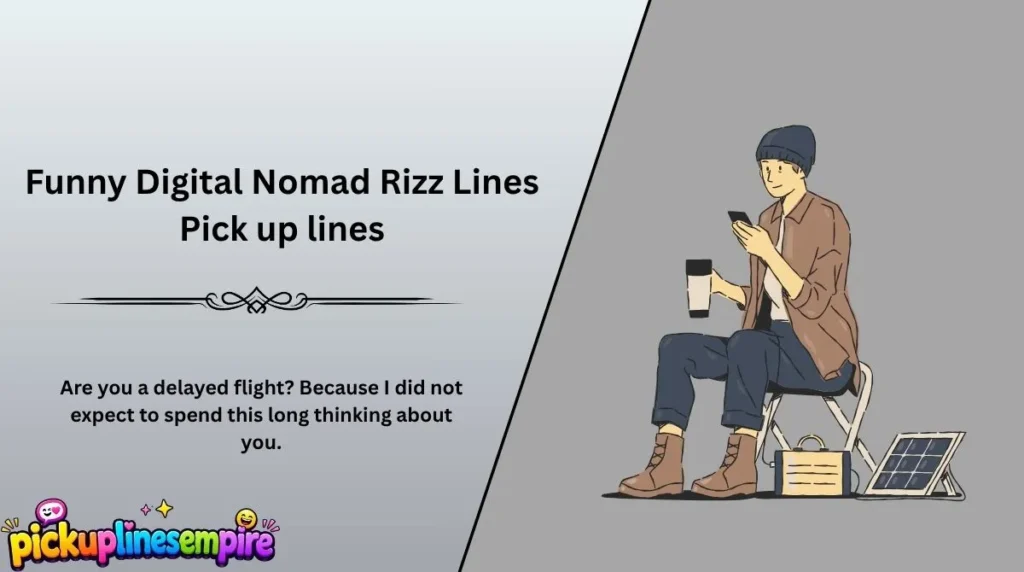 Funny Digital Nomad Rizz Lines Pick up lines