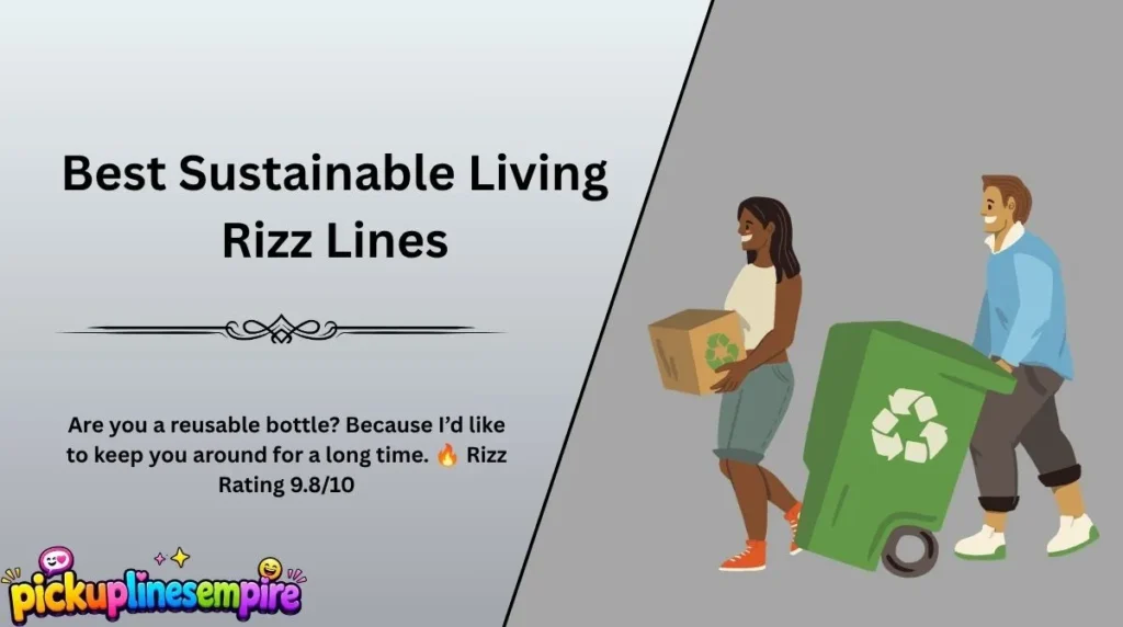 Best Sustainable Living Rizz Lines