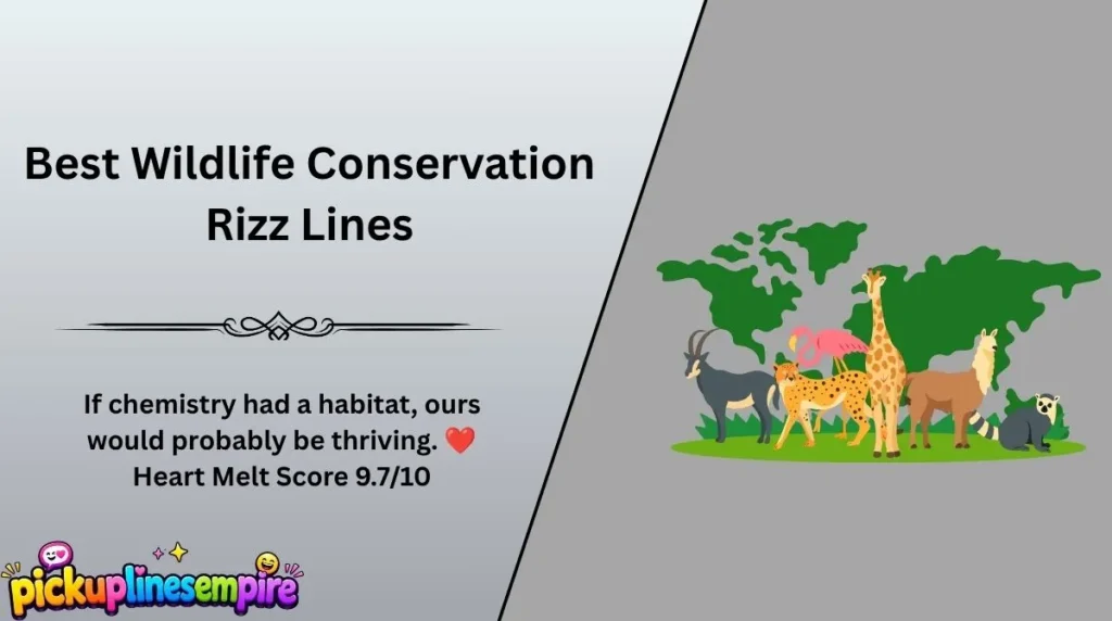 Best Wildlife Conservation Rizz Lines