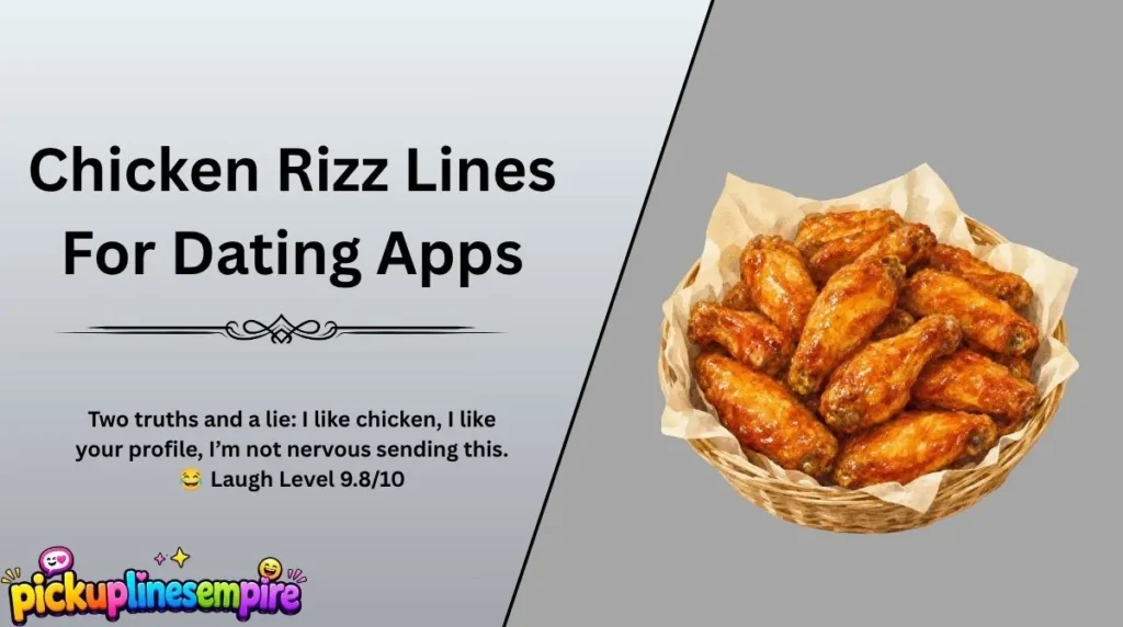 Chicken Rizz Lines For Dating Apps