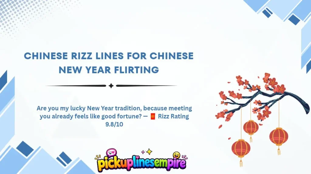 Chinese Rizz Lines for Chinese New Year Flirting