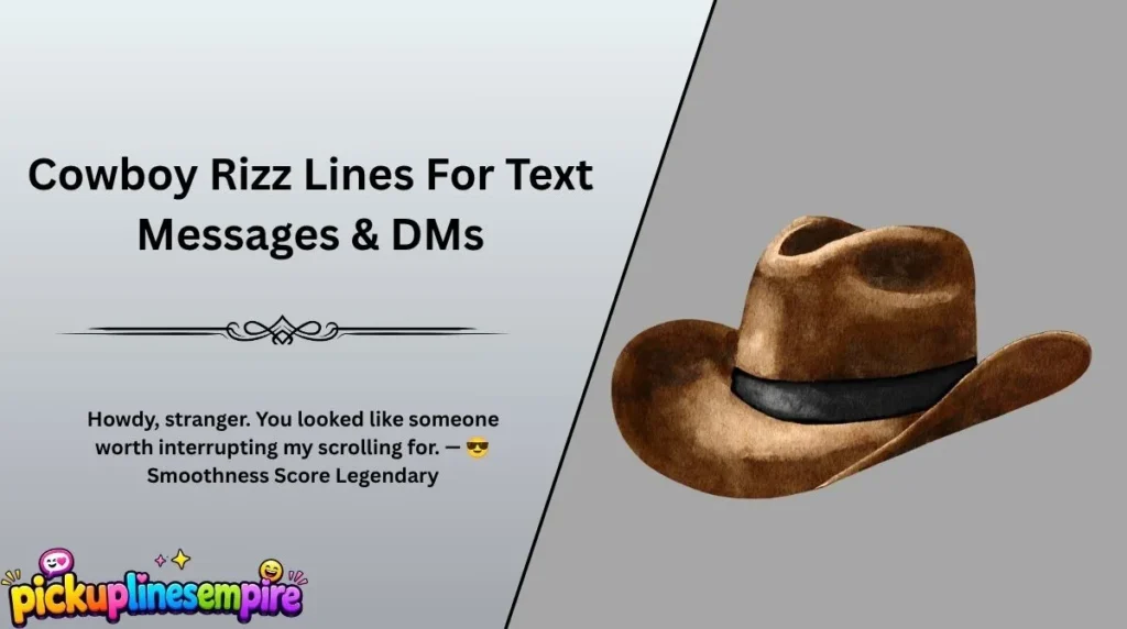 Cowboy Rizz Lines For Text Messages & DMs