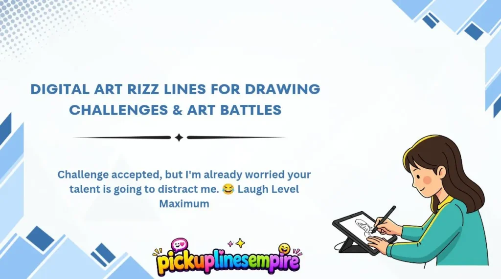 Digital Art Rizz Lines for Drawing Challenges & Art Battles