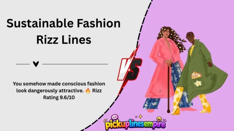 Sustainable Fashion Rizz Lines