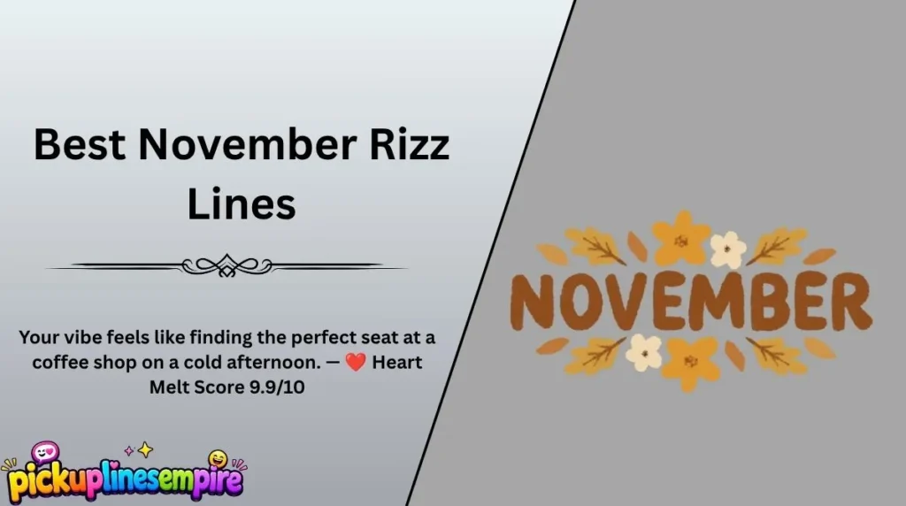 Best November Rizz Lines