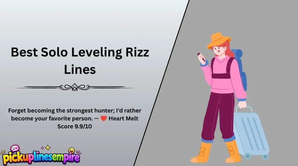 Best Solo Leveling Rizz Lines