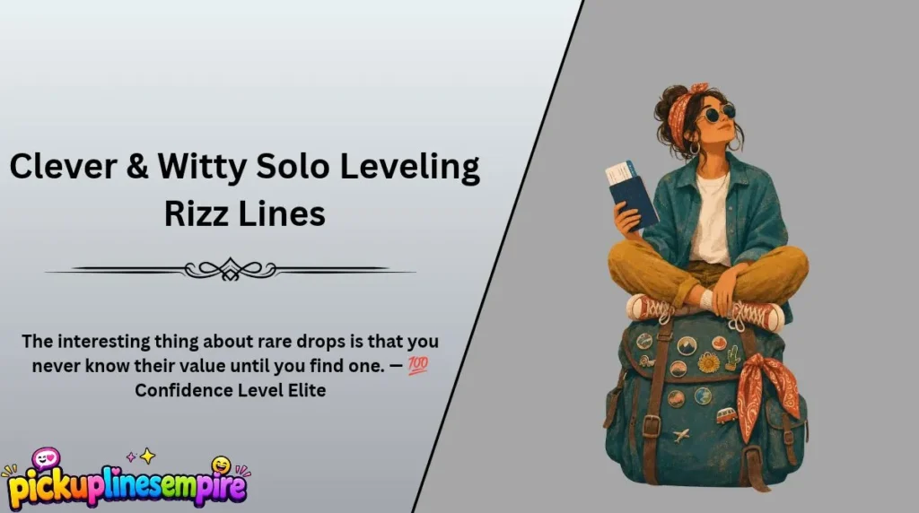 Clever & Witty Solo Leveling Rizz Lines