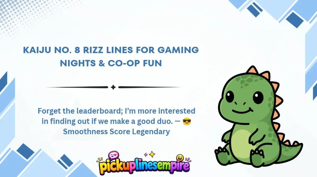 Kaiju No. 8 Rizz Lines for Gaming Nights & Co-Op Fun